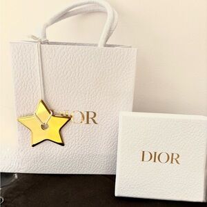 Dior White and Gold Star mini bag and gift box